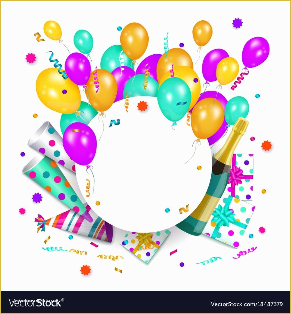 Happy Birthday Poster Template Free Of Happy Birthday Banner Poster Template Royalty Free Vector