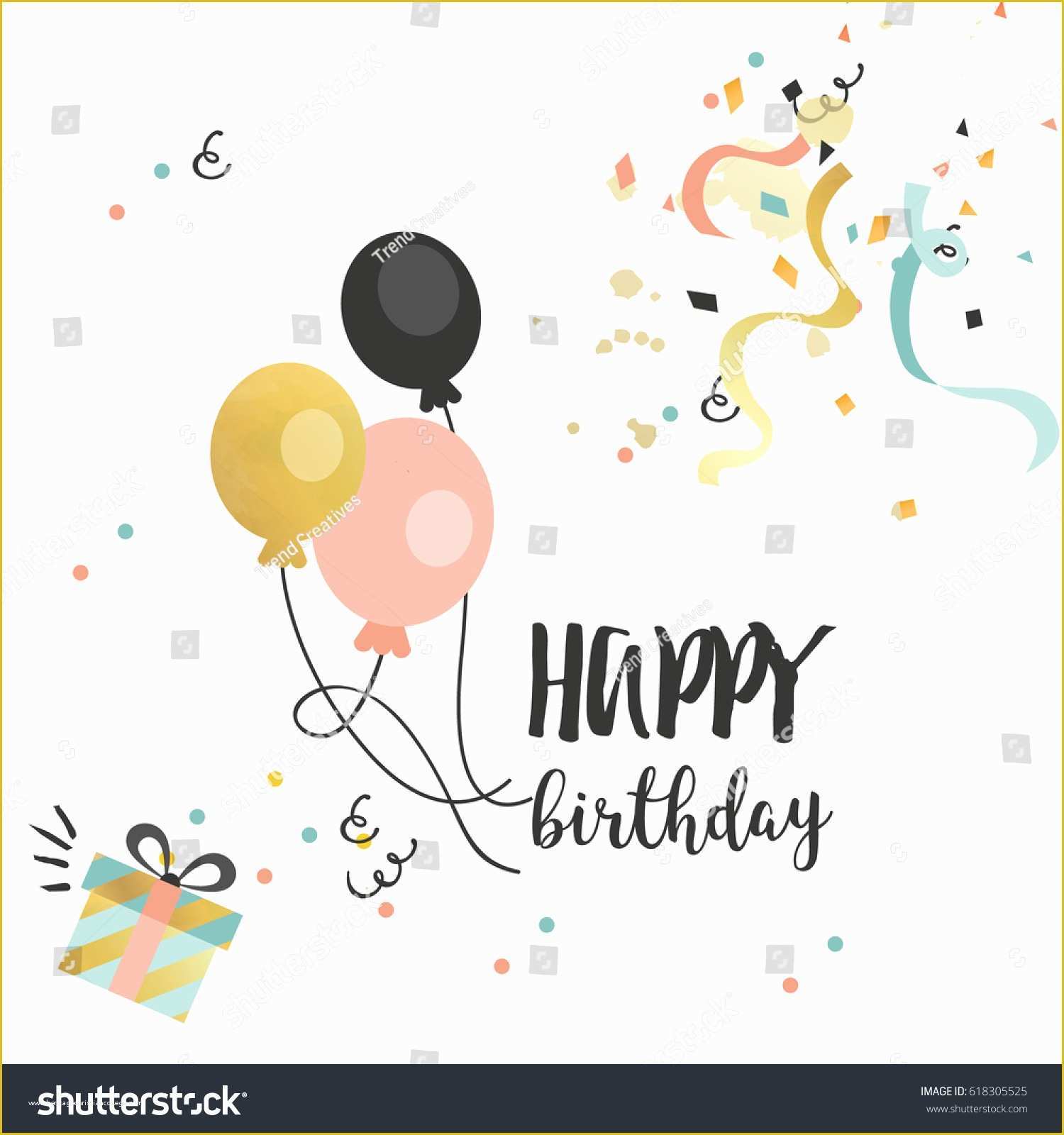 Happy Birthday Poster Template Free Of Happy Birthday Vector Poster Template Stock Vector