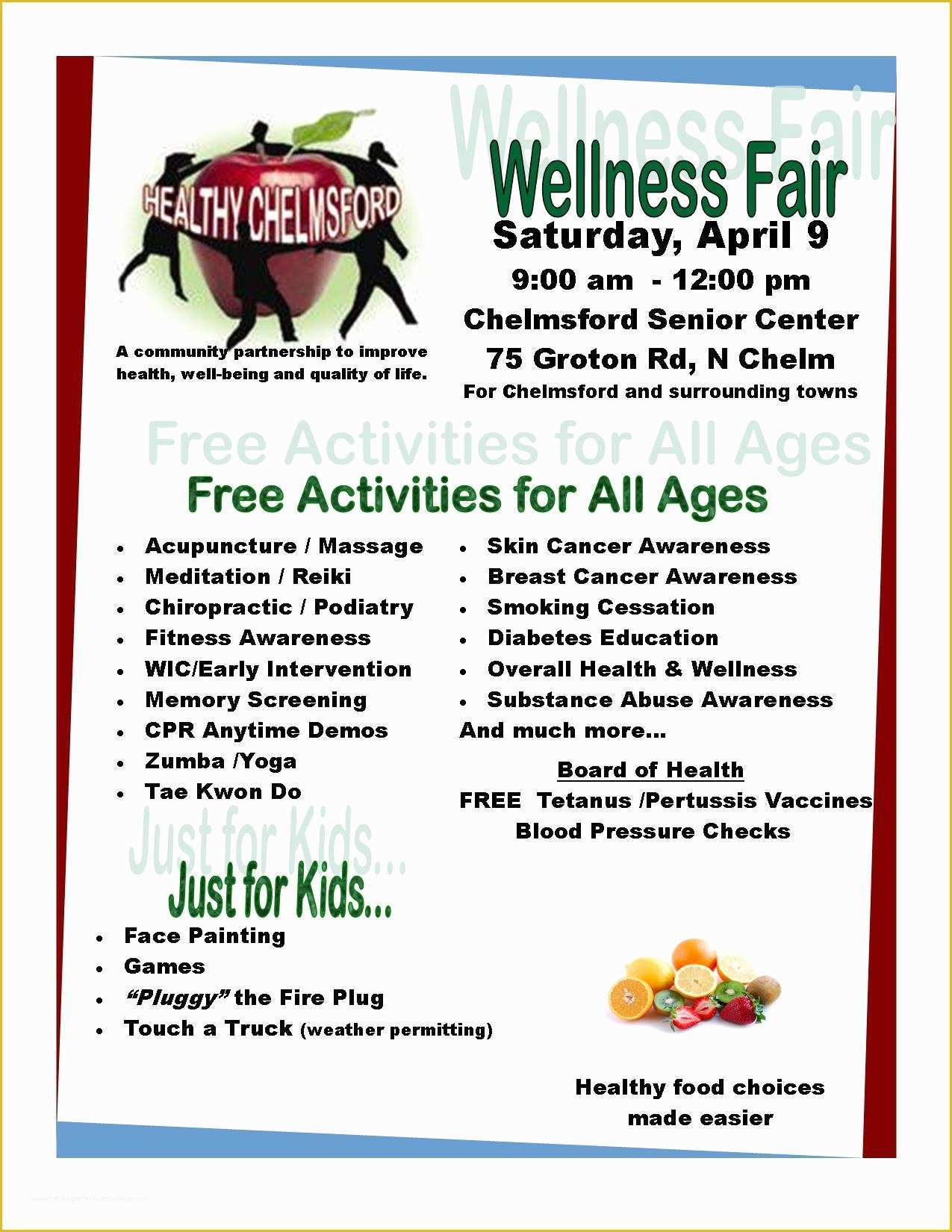 Health Flyer Template Free Of 7 Best Of Church Health Fair Flyer Free Munity