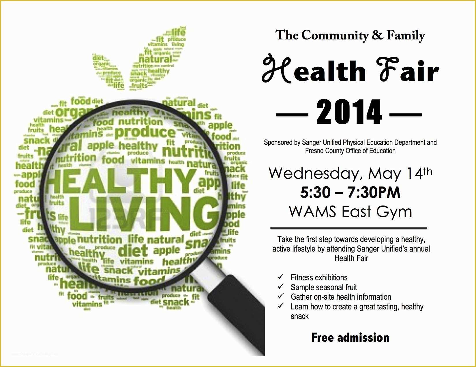 Health Flyer Template Free Of 8 Best S Of Family Health Fair Flyers Health and