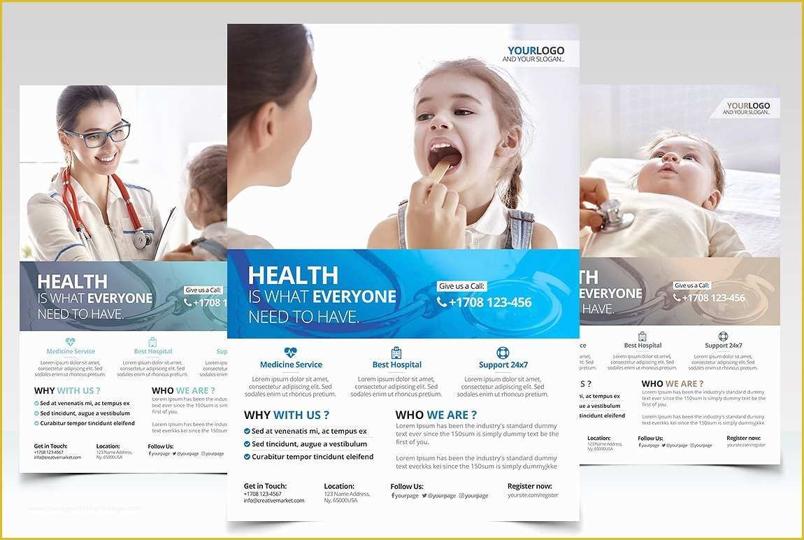 Health Flyer Template Free Of Health and Medical Psd Flyer Flyer Templates