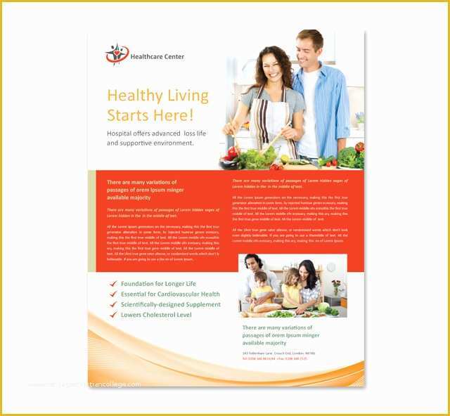 Health Flyer Template Free Of Healthcare Management Flyer Template