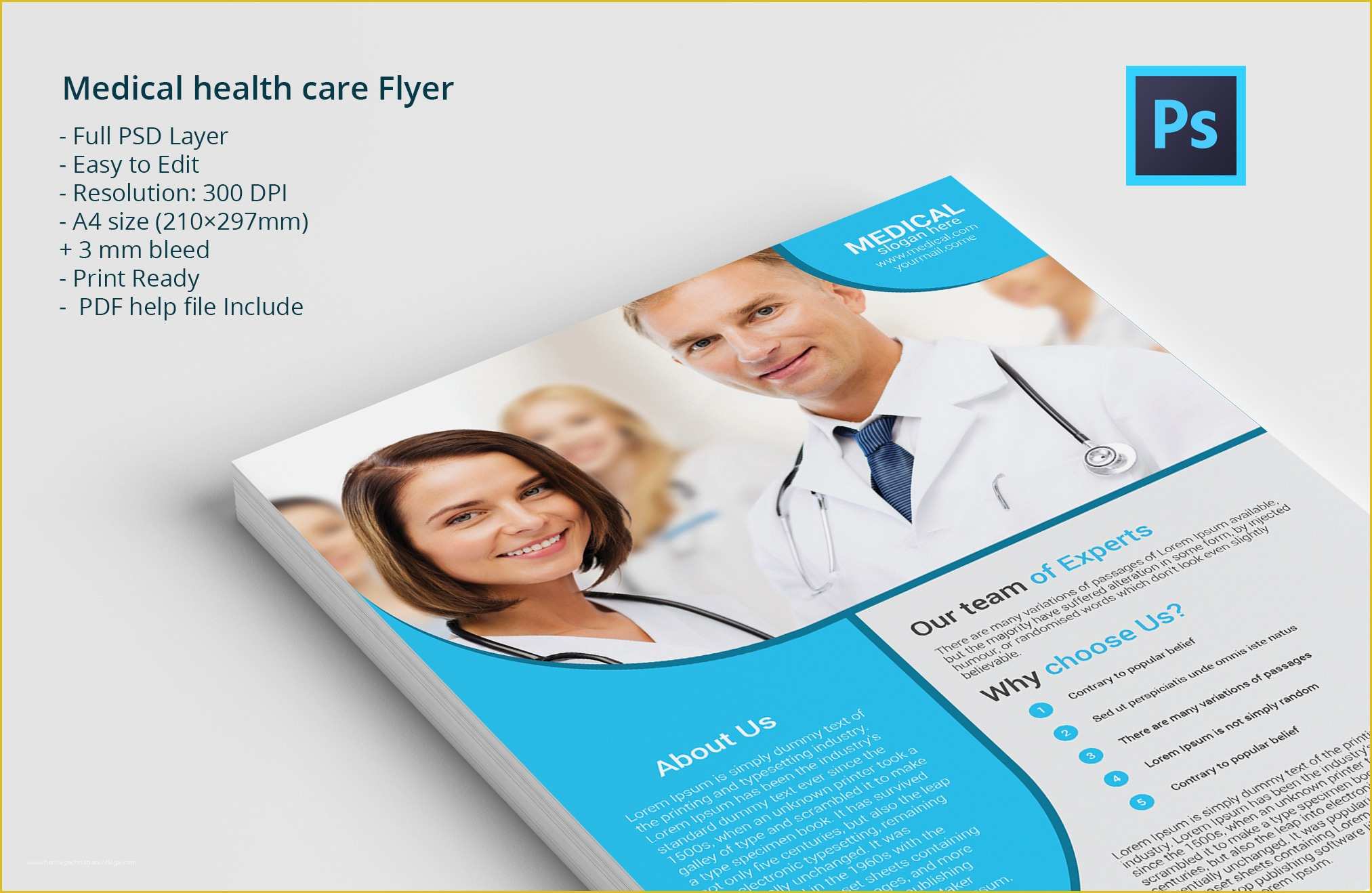 Health Flyer Template Free Of Medical Health Care Flyer Flyer Templates On Creative Market
