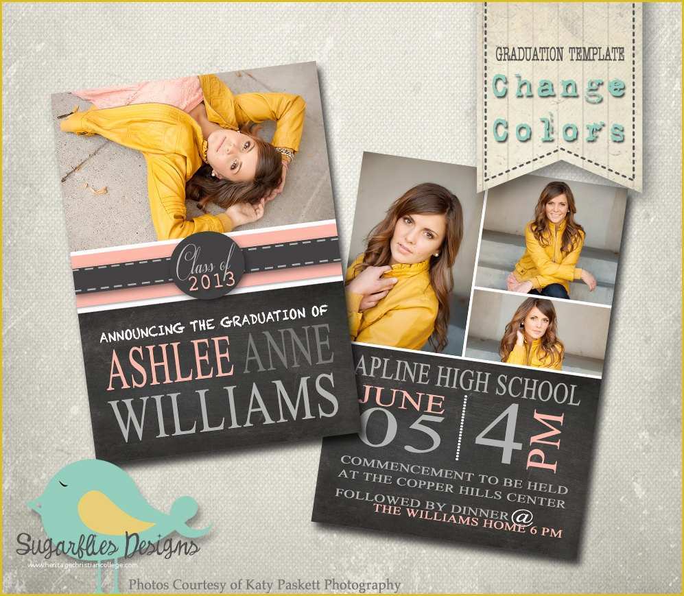 High School Graduation Invitation Templates Free Of Graduation Announcement Templates Senior Graduation 19