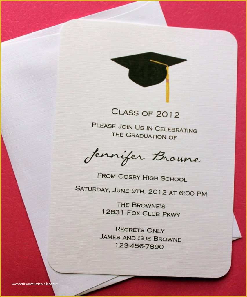 High School Graduation Invitation Templates Free Of Graduation Certificates