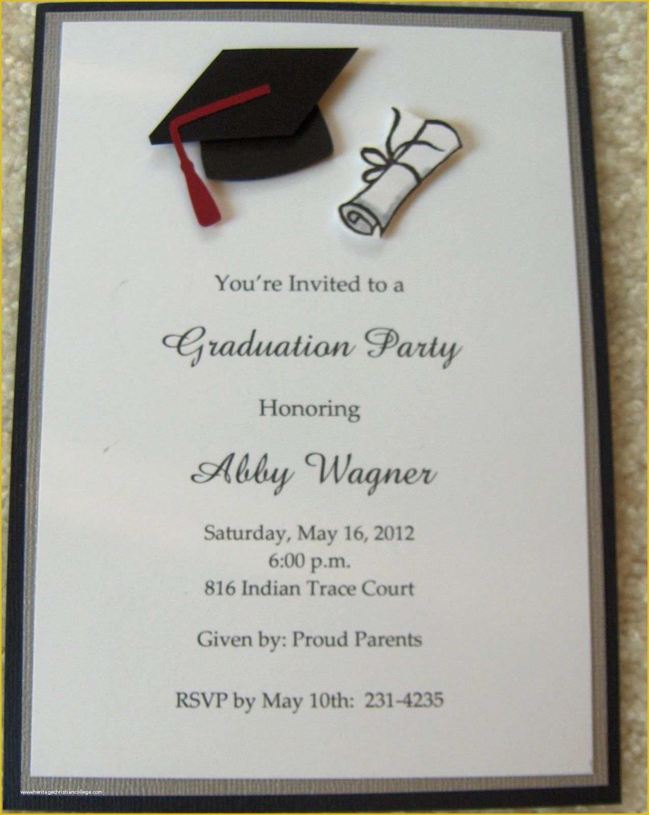 High School Graduation Invitation Templates Free Of Graduation Invitations Google Search