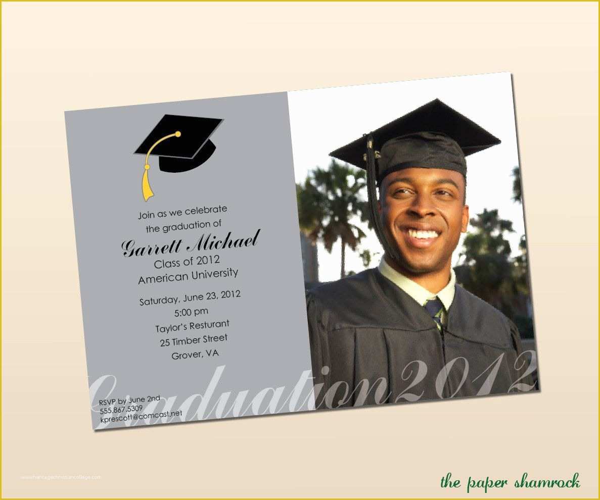 High School Graduation Invitation Templates Free Of High School Graduation Party Menu