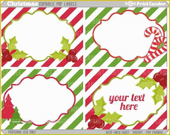 Holiday Labels Template Free Of 7 Best Of Blank Christmas Gift Tag Sticker