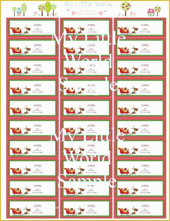 Holiday Labels Template Free Of 8 Best Of Free Printable Holiday Mailing Labels