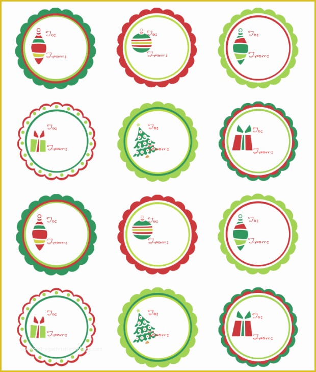Holiday Labels Template Free Of Christmas Labels Ready to Print