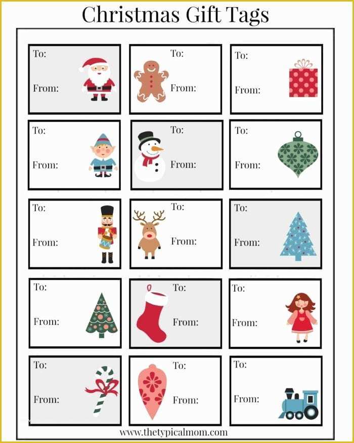 Holiday Labels Template Free Of Free Printable Christmas Labels · the Typical Mom