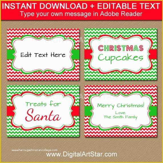 Holiday Labels Template Free Of Holiday Party Food Labels Christmas Food Labels Printable