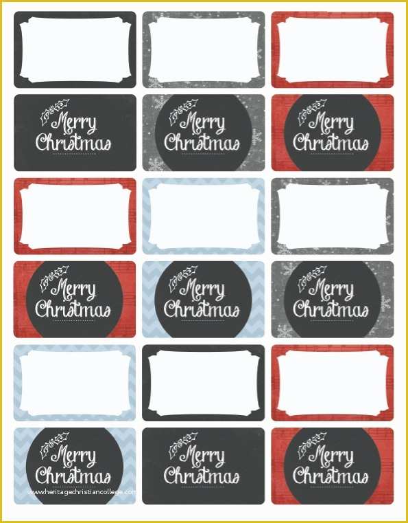 Holiday Labels Template Free Of Merry Christmas Holiday Labels by Catherine Auger