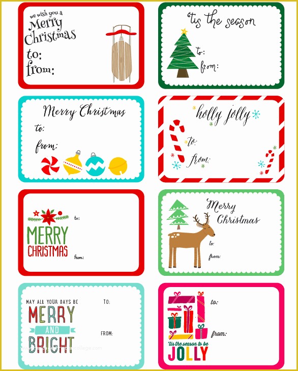 Holiday Labels Template Free Of Whimsical Christmas Labels by Angie Sandy