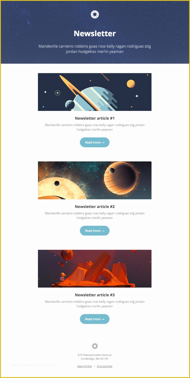 Html Newsletter Templates Free Download Of 13 Of the Best Email Newsletter Templates and Resources to