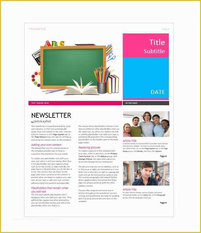 Html Newsletter Templates Free Download Of 50 Free Newsletter Templates for Work School and