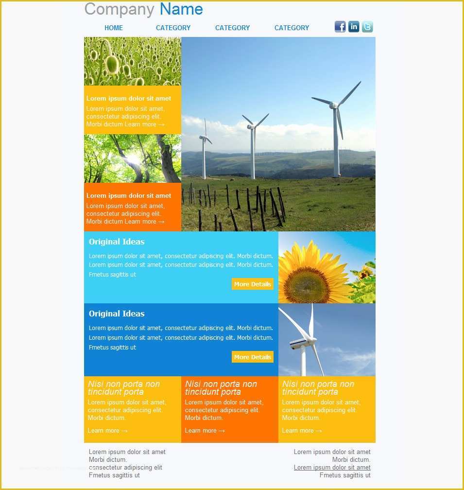 Html Newsletter Templates Free Download Of Best Free Email Newsletter Templates