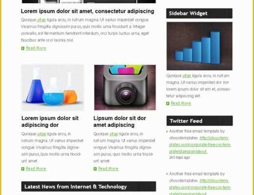 Html Newsletter Templates Free Download Of Template Newsletter HTML Ho64