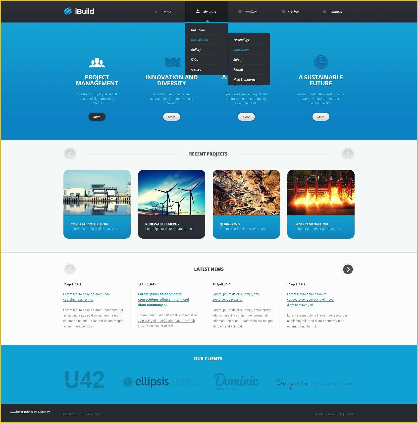 Html Web Application Templates Free Download Of Civil Engineering Website Template
