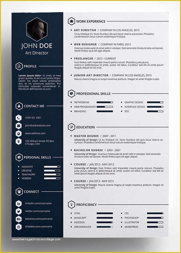 Indesign Resume Template Free Download Of 10 Best Free Resume Cv Templates In Ai Indesign Word