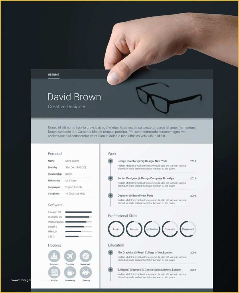 Indesign Resume Template Free Download Of 75 Best Free Resume Templates for 2018 Updated