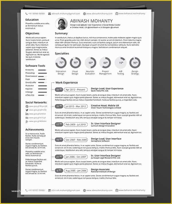Indesign Resume Template Free Download Of 85 Free Cv Indesign Resume Templates In Ai HTML & Psd