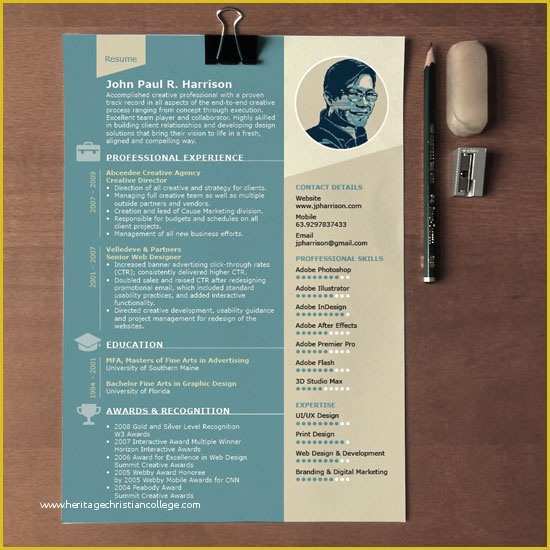 Indesign Resume Template Free Download Of Free 1 Page Indesign Resume Template