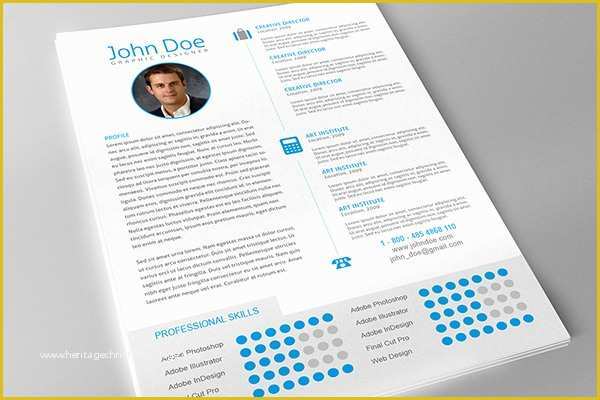 Indesign Resume Template Free Download Of Professional Resume Template for Adobe Indesign On Behance