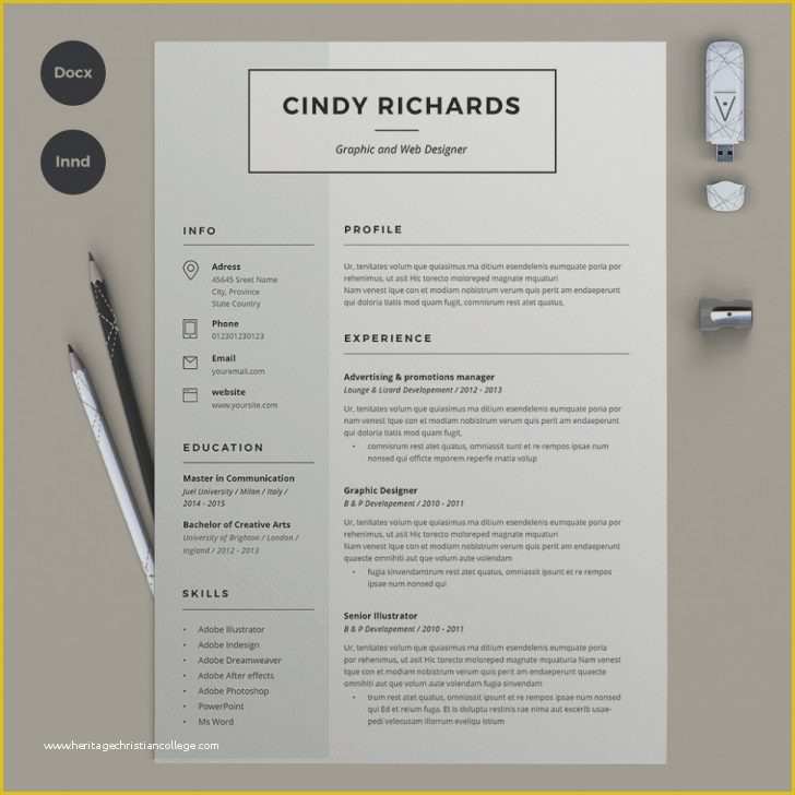 Indesign Resume Template Free Download Of Resume and Template Free Indesign Resume Template Free