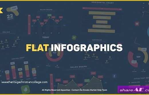 Infographic Template after Effects Free Of Videohive Flat Design Infographics Free after Effects