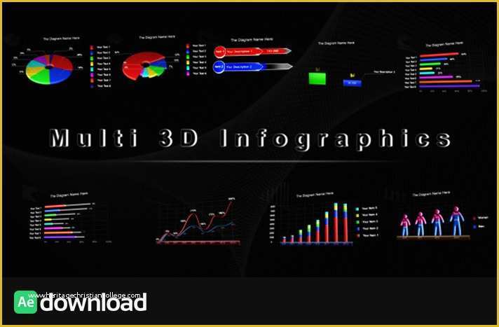 Infographic Template after Effects Free Of Videohive Multi 3d Infographics Free Download Free