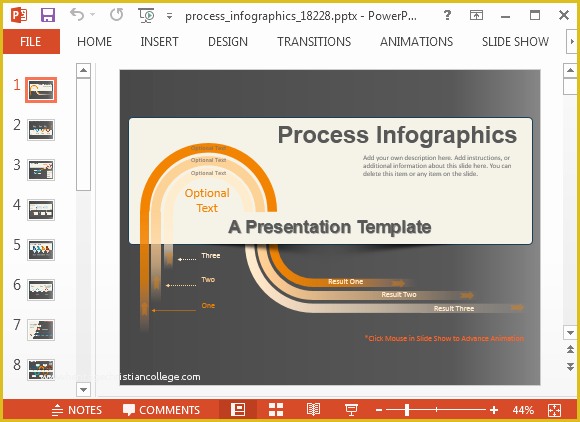 Infographic Template Powerpoint Free Of Animated Process Infographics Powerpoint Template