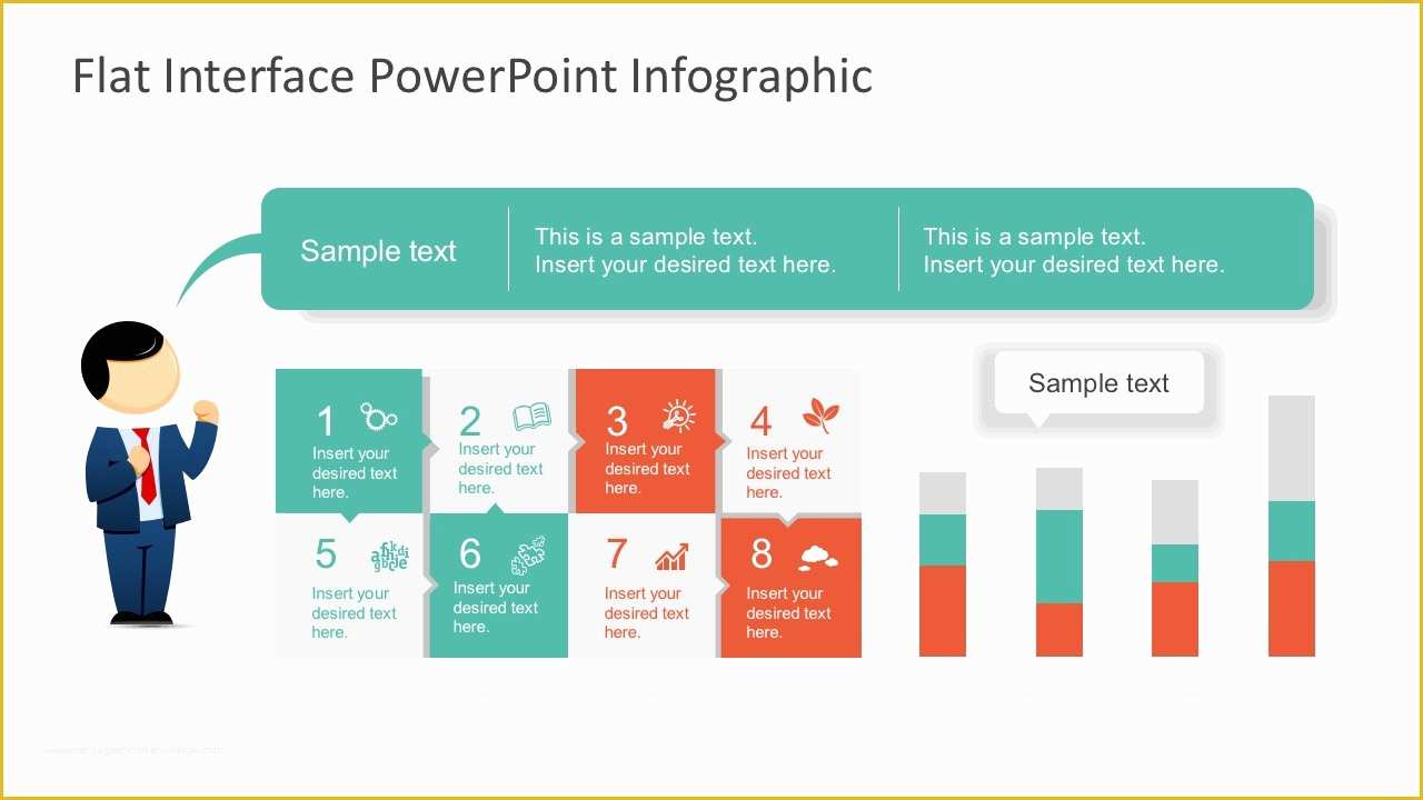 Infographic Template Powerpoint Free Of Free Flat Infographic Elements for Powerpoint Slidemodel