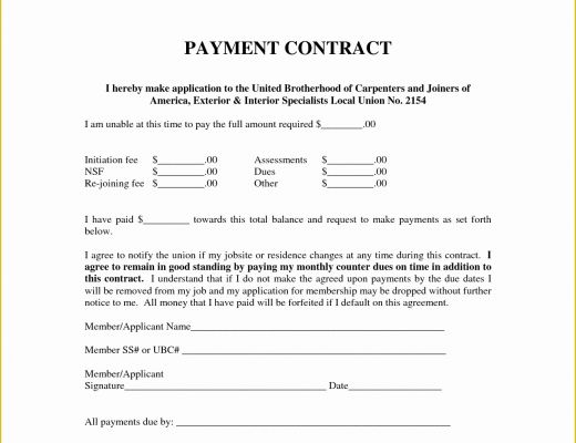 Installment Agreement Template Free Of 10 Best Of Payment Agreement Template Sample