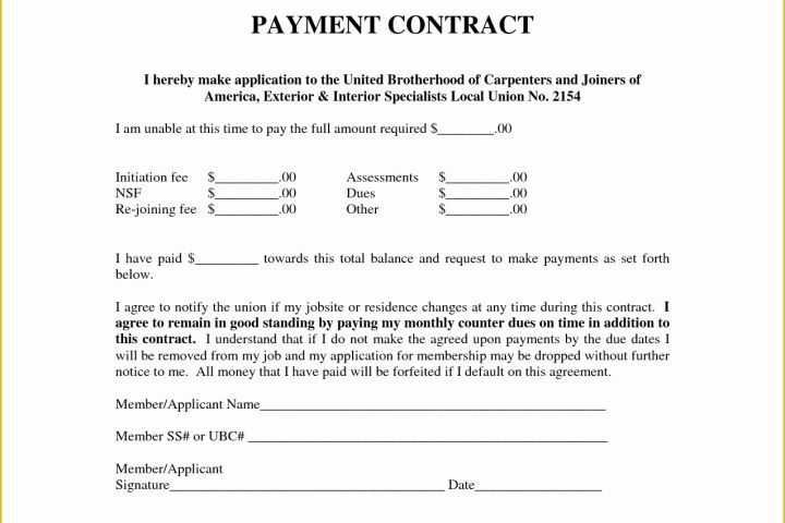 Installment Agreement Template Free Of 10 Best Of Payment Agreement Template Sample