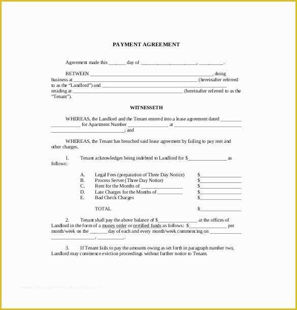 Installment Agreement Template Free Of 18 Payment Agreement Templates Pdf Google Docs Pages
