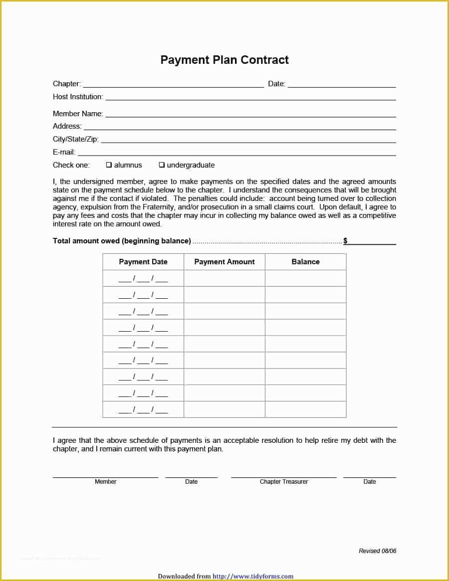 Installment Agreement Template Free Of 33 Great Payment Plan Schedule Templates Template Archive