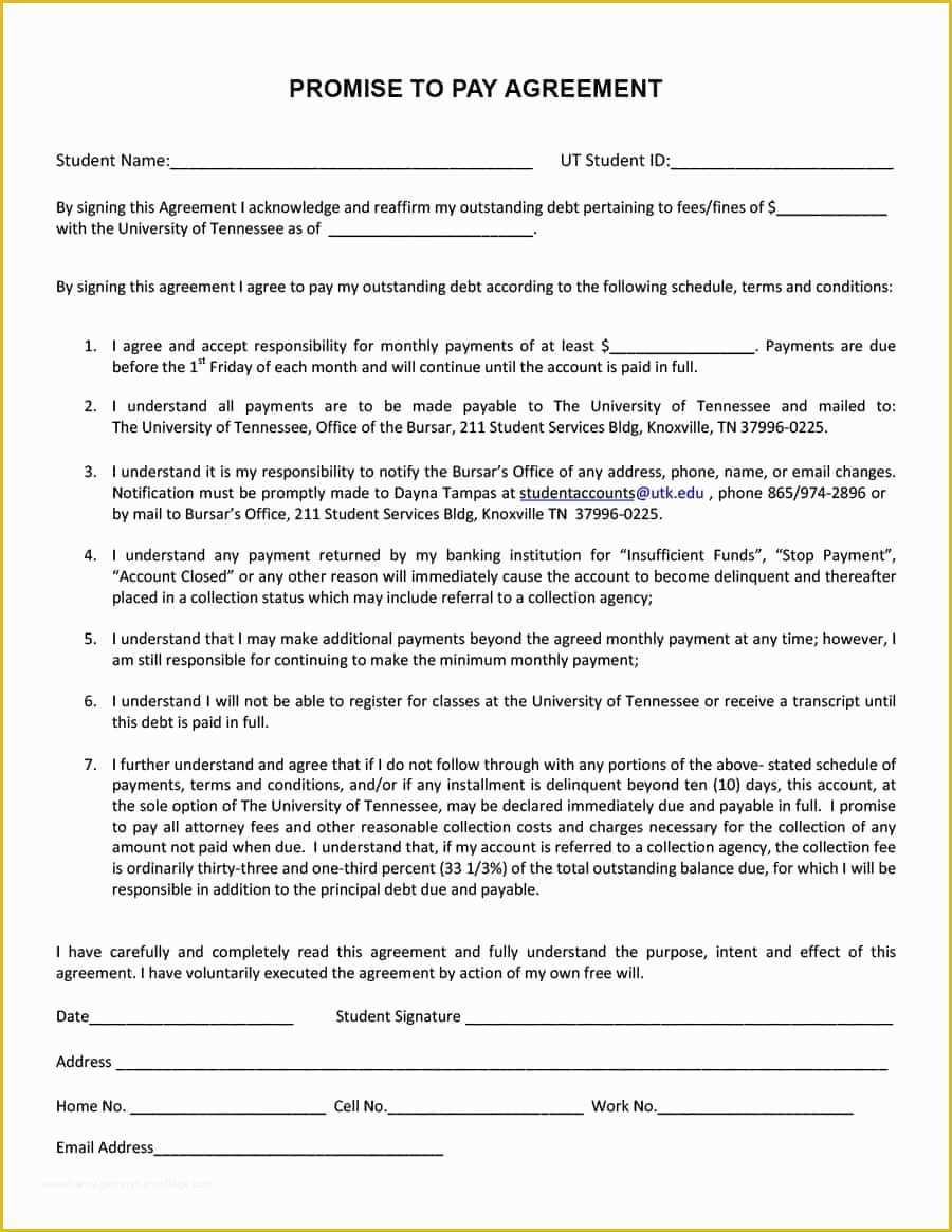 Installment Agreement Template Free Of Payment Agreement 40 Templates & Contracts Template Lab