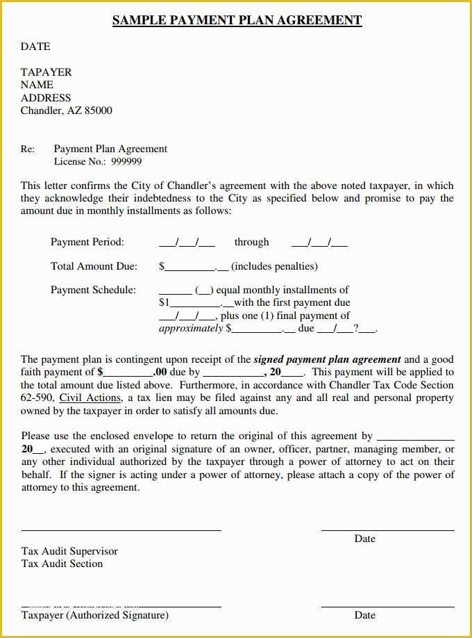 Installment Agreement Template Free Of Payment Plan Agreement Template 12 Free Word Pdf