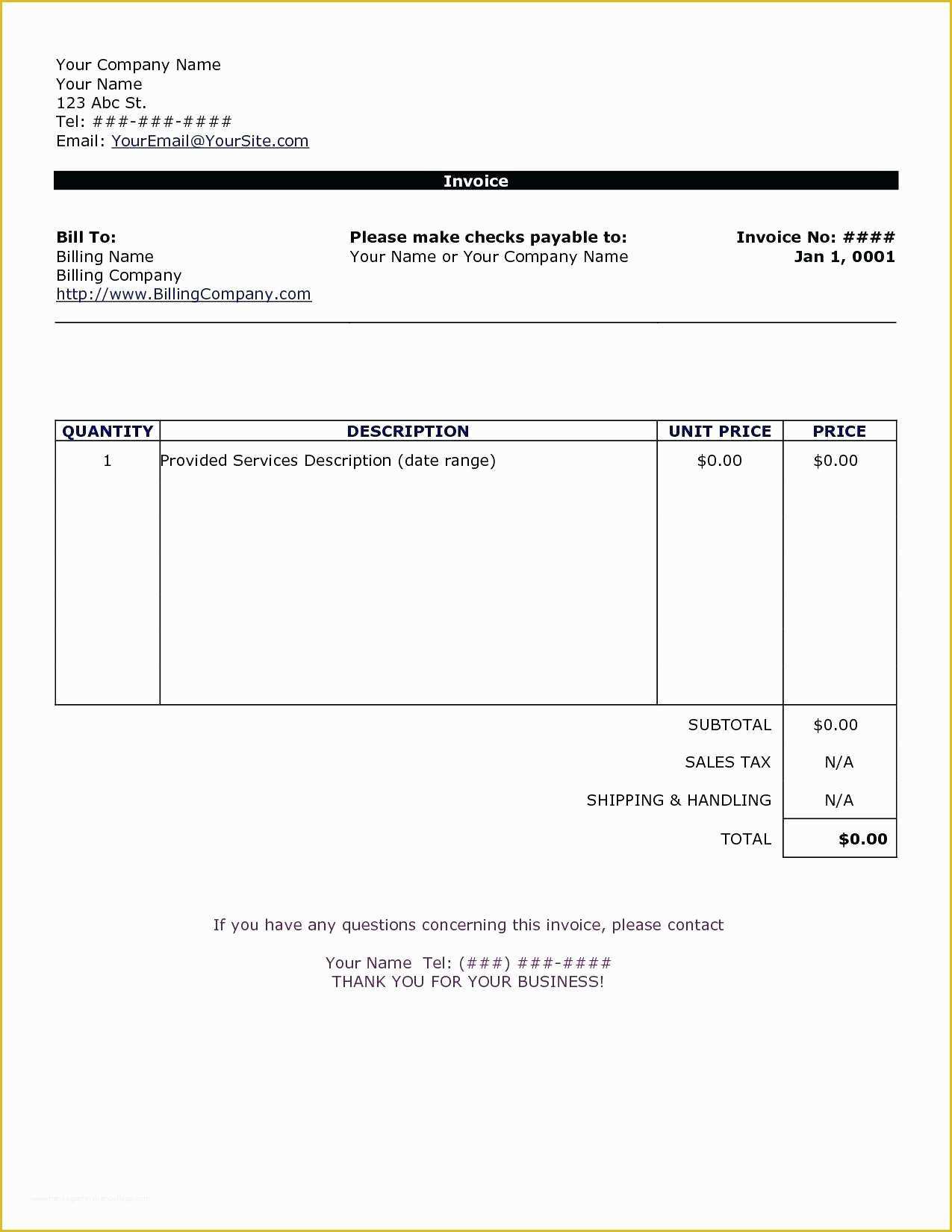 Invoice Template Mac Free Download Of Template Excell Invoice Template 