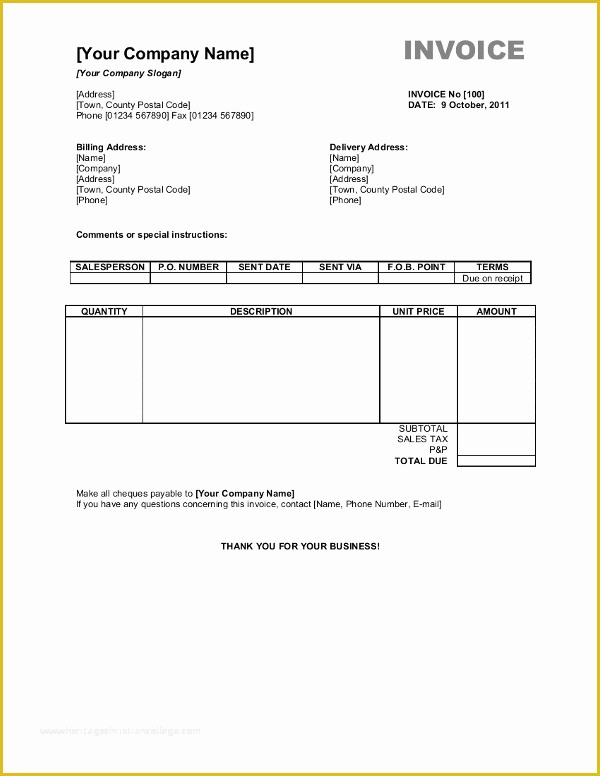 Invoice Template Word Download Free Of Free Invoice Templates for Word Excel Open Fice