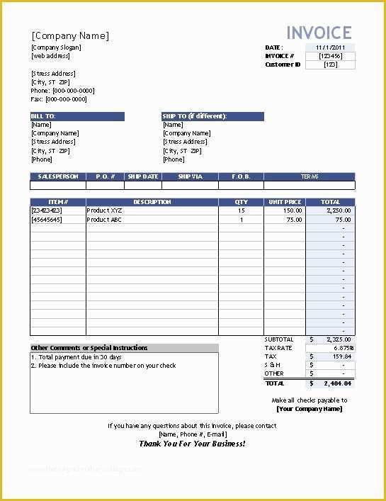 Invoice Template Word Download Free Of Sales Invoice Template Word