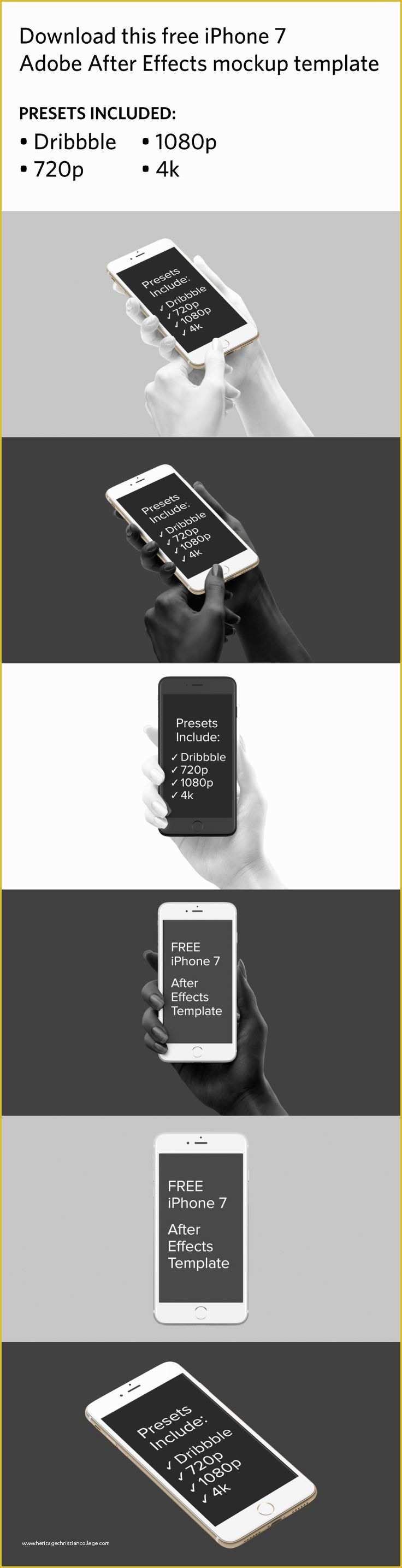 45 iPhone 6 after Effects Template Free