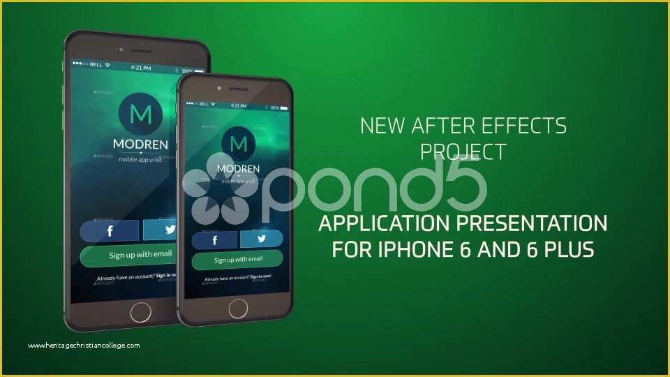 iPhone 6 after Effects Template Free Of iPhone 6 App Presentation after Effects Project Template