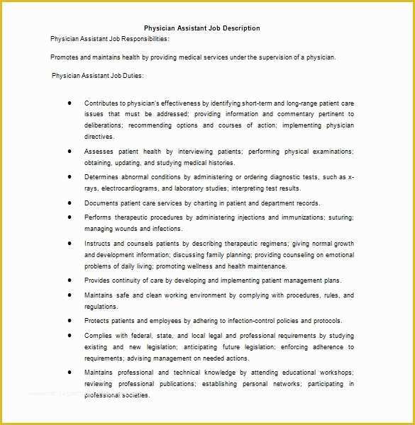 Job Description Template Free Word Of Job Description Template – 28 Free Word Excel Pdf