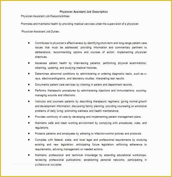 Job Description Template Free Word Of Job Description Template – 28 Free Word Excel Pdf