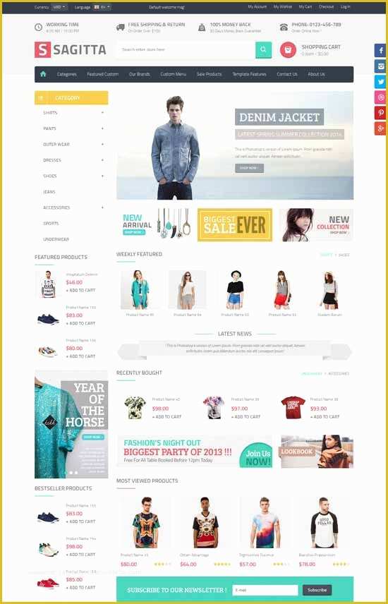 Joomla Shopping Cart Template Free Download Of 20 Best Clothes Fashion Joomla Templates 2018