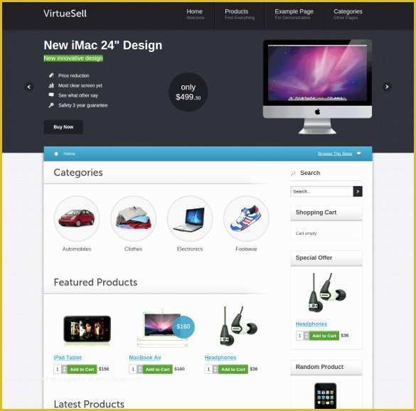 Joomla Shopping Cart Template Free Download Of 33 Joomla Virtuemart themes & Templates