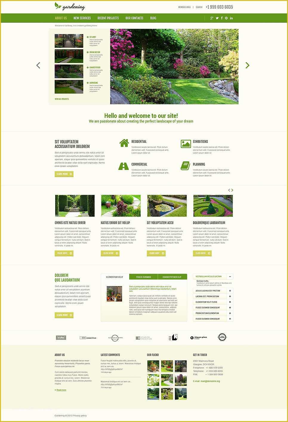 Joomla Shopping Cart Template Free Download Of Garden Design Responsive Joomla Template