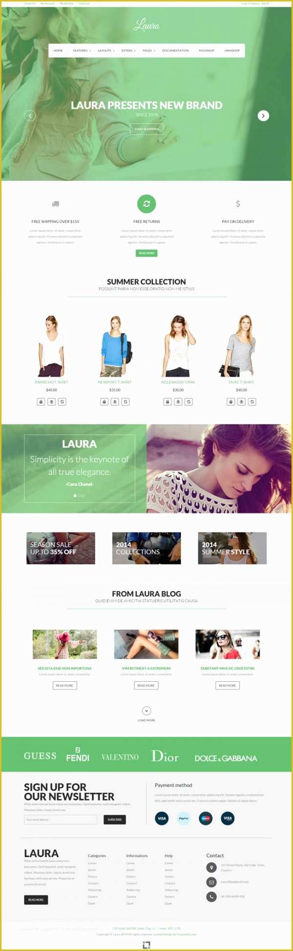 Joomla Shopping Cart Template Free Download Of Laura Joomla E Merce Template Featuring Mijoshop and
